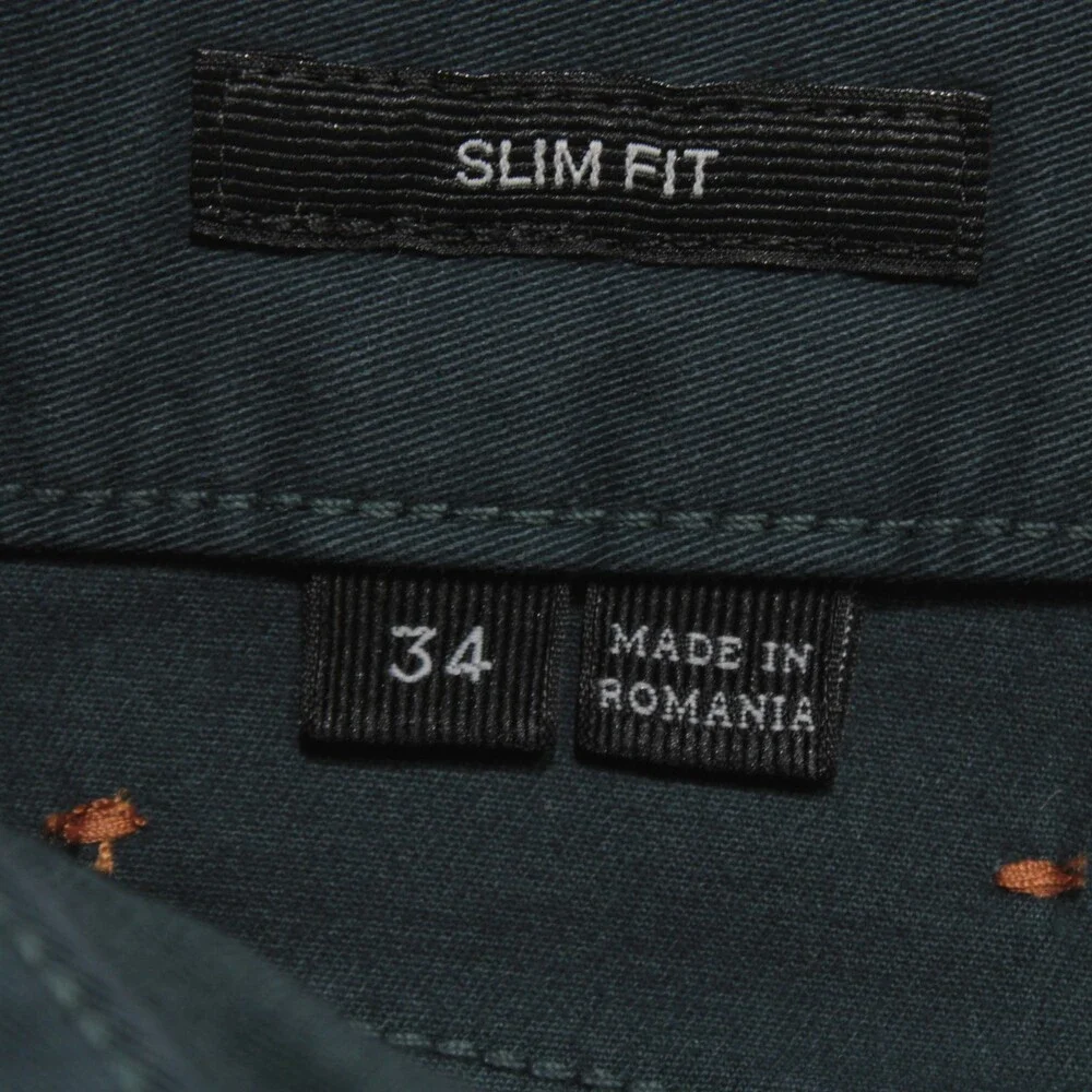 Zegna NWT Roccia 5 Pocket Jean Cut Trousers Size 34 R in Blue Cotton Blend